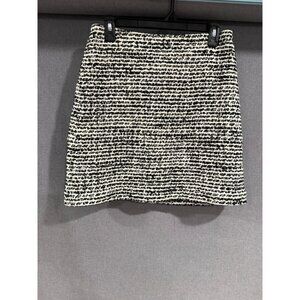Club Monaco Womens Boucle Black/White Mini Skirt Size 4